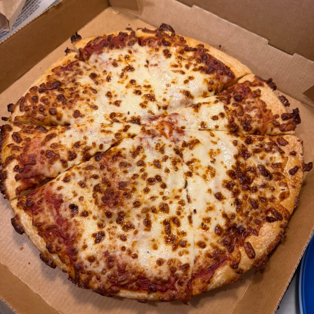 16" Round Cheese Pizza.