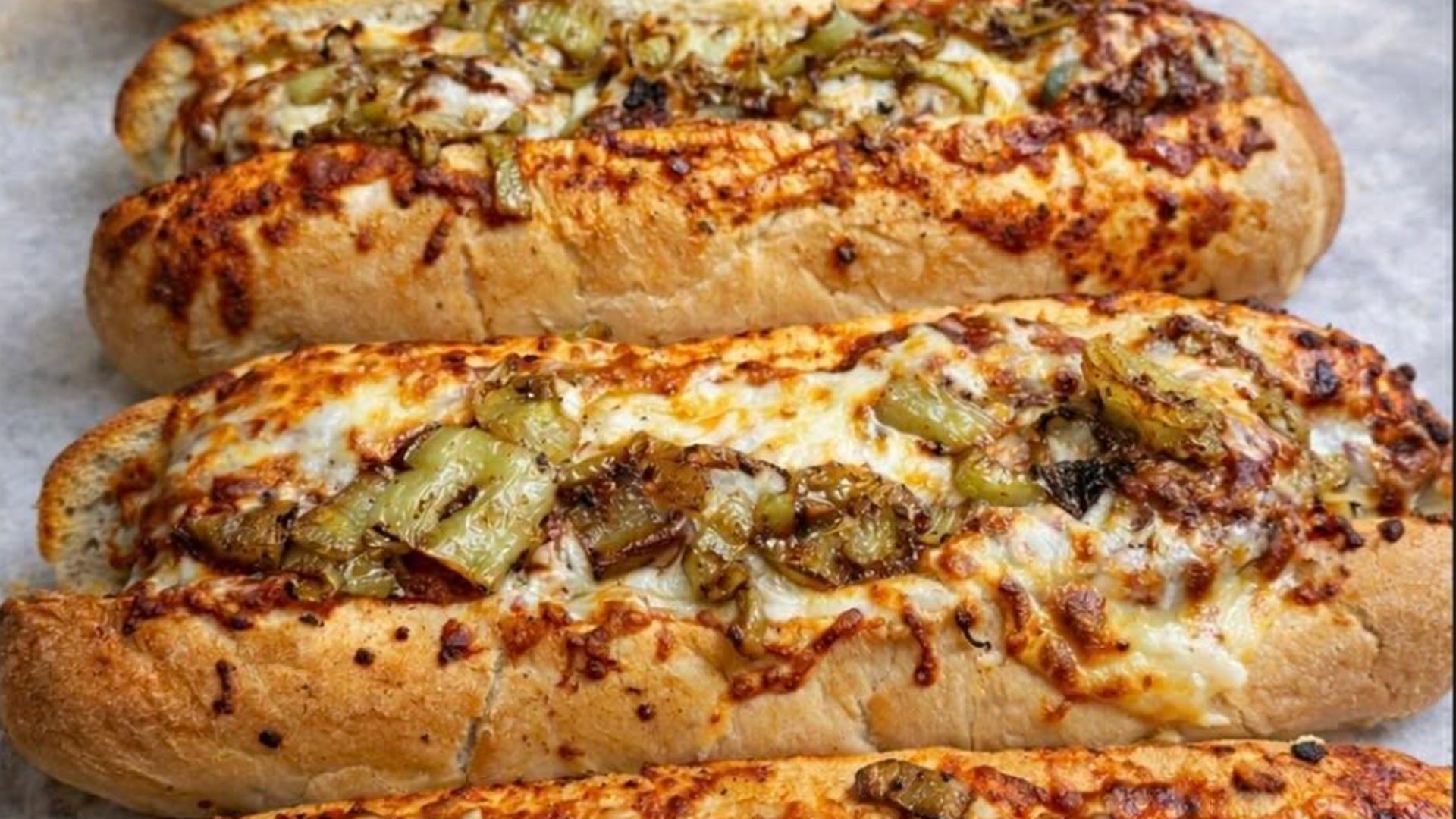 12-inch hoagies, stacked to order