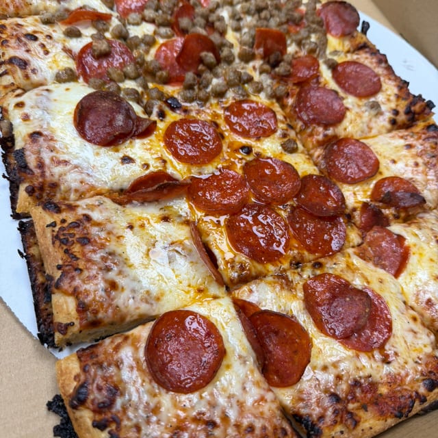 16"x12" Square Cheese Pizza.